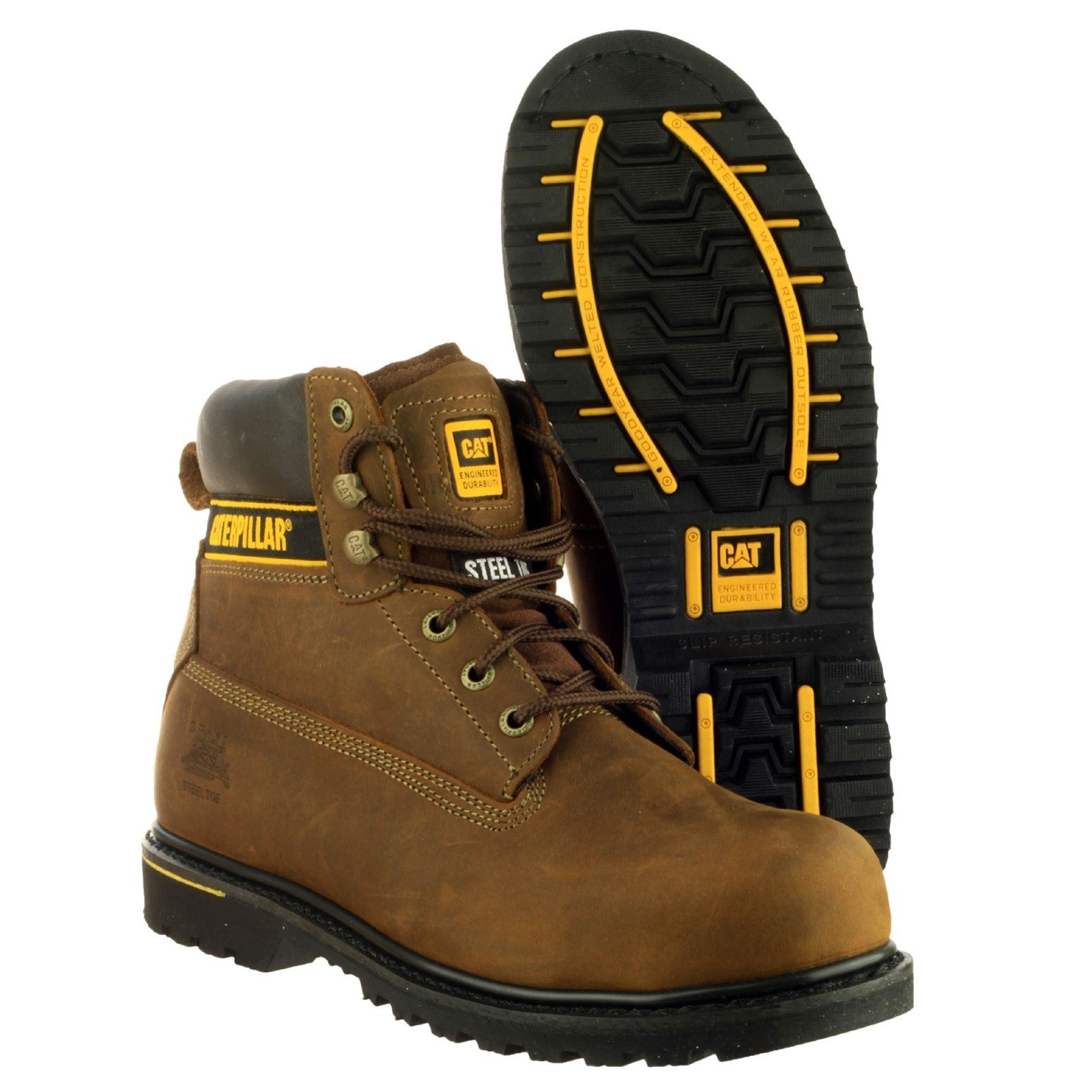 Mens Caterpillar Brown Holton Safety Boot Shop Caterpillar UK