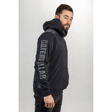 Logo Panel Hooded Sweatshirt  Navy