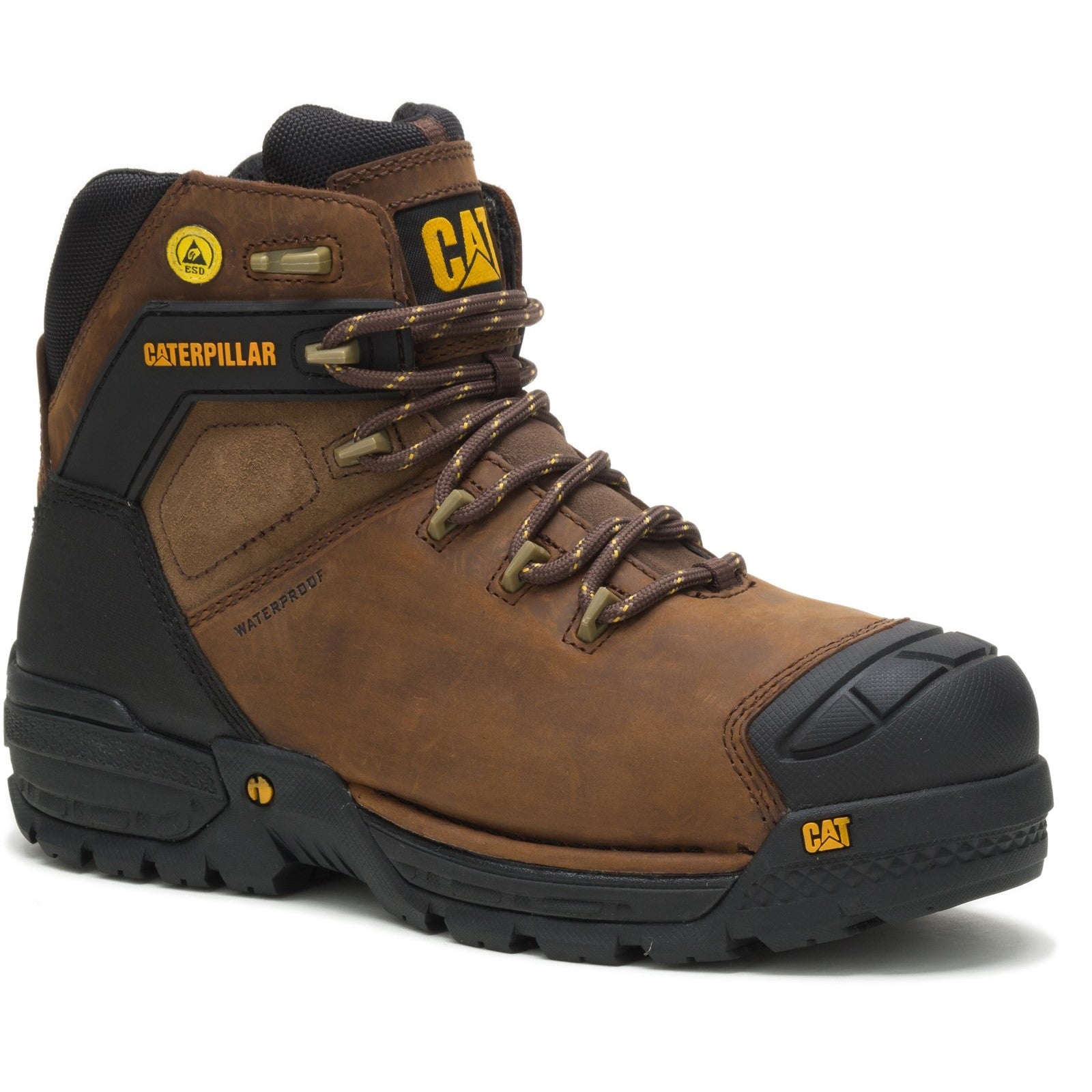 Mens Caterpillar Brown Excavator Safety Boot Shop Caterpillar UK