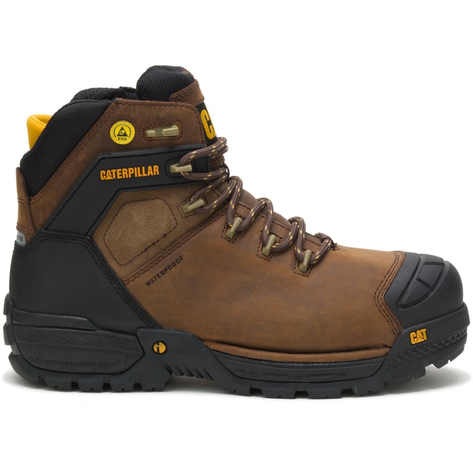 Mens Caterpillar Brown Excavator Safety Boot Shop Caterpillar UK