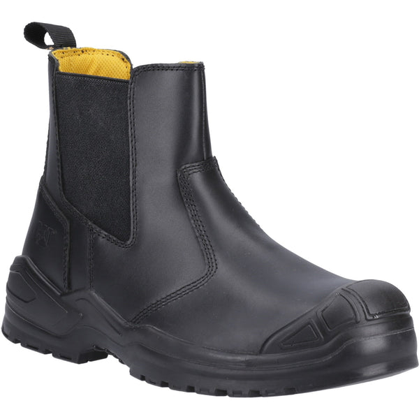 Mens black slip on work clearance boots