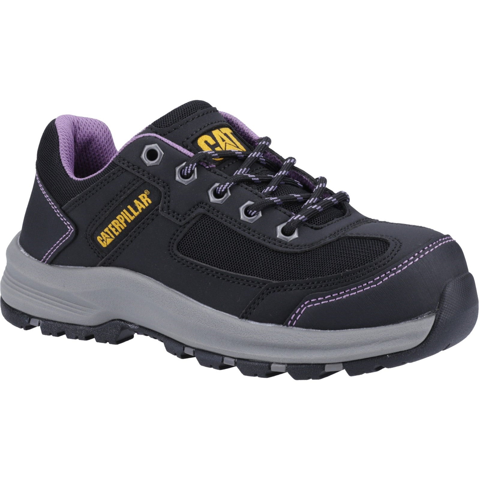 Womens Caterpillar Black Lilac Elmore Work Shoe Shop Caterpillar UK